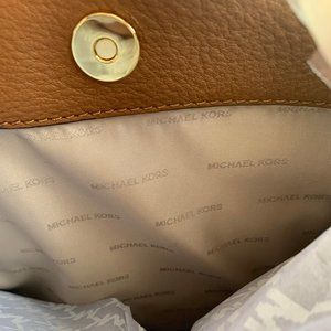 Michael Kors Women’s Fulton Tote Hobo Purse- Brown